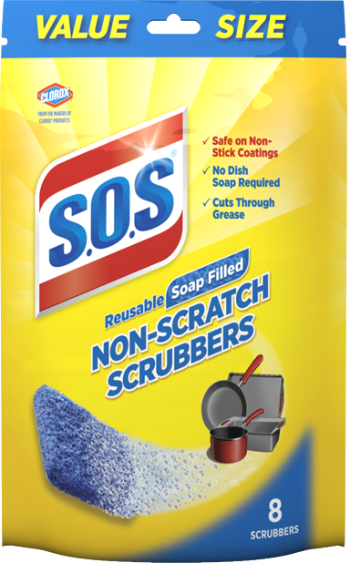 Non-Scratch Kitchen Scrubbers: Delicates & Non-Stick