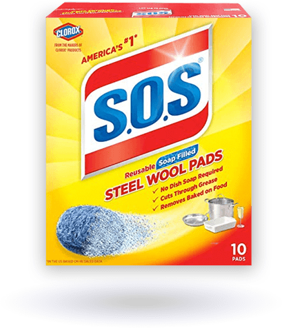 S.O.S Steel Wool Pads Box